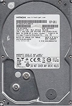 【中古】 HITACHI 日立 1TB SATA 3.5ハードドライブ HDS721010CLA632 PN 0F15632 MLC JPT41B