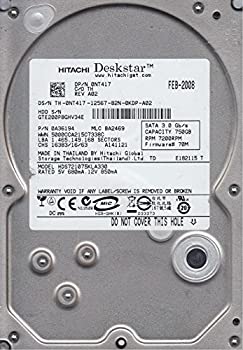 【中古】 hds721075kla330 PN 0?a36194 MLC ba2469 Hitachi 750?GB SATA 3.5ハードドライブ