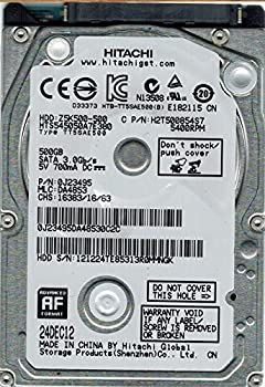 【中古】 hts545050?a7e380?MLC da4853?P/N 0j23495?Hitachi 500?GB