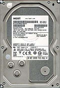 【中古】 HGST hua723020ala640?P/N 0?F15107?MLC mrk6t0?2tb