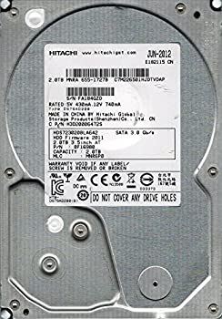 【中古】 HITACHI 日立 hds723020bla642?Mac???655???1727b P/N 0?F16980?MLC mnr6p0?2tb