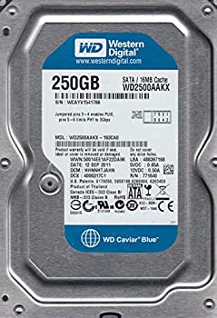 【中古】 wd2500aakx-193ca0 DCM hhnnhtjahn Western Digital 250?GB SATA 3.5ハードドライブ