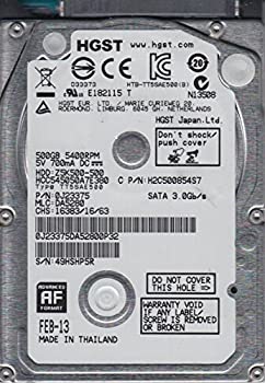 【中古】 HCC545050A7E380 PN 0J23375 MLC DA5280 Hitachi 500GB SATA 2.5 ハードドライブ