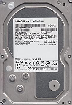 【中古】 HUA723020ALA640 PN 0F12455 MLC MRK800 日立2TB SATA 3.5ハードドライブ