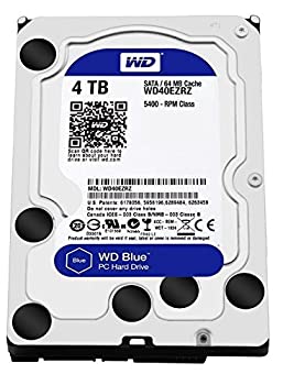 【中古】 Western Digital Blue 4TB Desktop Hard Disk Drive - 5400 RPM SATA 6  Gb/s 64MB Cache 3.5 Inch - WD40EZRZ