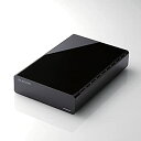 【中古】 エレコム 外付けハードディスク 1TB USB3.0対応 ブラック ELD-CED010UBK