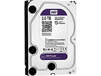 【中古】 Western Digital Purple wd20purx 2tb Surveillance 3.5インチ内蔵HDD SATA 64MBバッファ