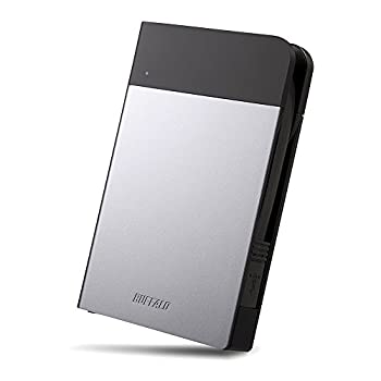 【中古】 BUFFALO バッファロー ICカードロック解除対応MILスペック耐衝撃ボディー防滴・防塵ポータブルHDD 2TB シルバー HD-PZN2.0U3-S