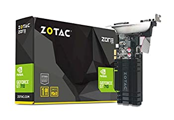 【中古】 ZOTAC GeForce GT 710 1GB DDR3 PCIE x 1 DVI HDMI VGA ロープロファイルグラフィックカード (ZT-71304-20L)