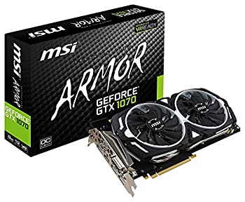 【中古】(未使用品) MSI GeForce GTX 1070 ARMOR 8G OC グラフィックスボード VD6083