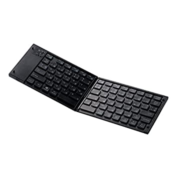 【中古】 エレコム キーボード Bluetooth 折りたたみ マルチペアリング ブラック TK-FLP01BK