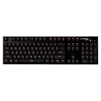 【中古】 HyperX Alloy FPS ゲーミングキーボード 赤軸 FPSゲーム向け USB充電ポート LEDバックライト HX-KB1RD1-NA/A3