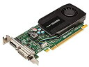 【中古】 NVIDIA Quadro K600 1GB DDR3 128-bit PCI Express 2.0 x16 ロープロファイルビデオカード