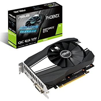 【中古】 ASUS グラフィックカードPH-GTX1660-O6G (OC版 Nvidia GeForce GTX 1660 6GBメモリGDDR6)