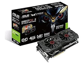 yÁz ASUSTek ASUS STRIXV[Y NVIDIA GeForce GTX980rfIJ[h I[o[NbN 4GB STRIX-GTX980-DC2OC-4GD5