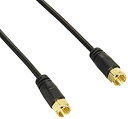 【中古】 エレコム アンテナケーブル 2.5C スリムタイプ F型端子 ネジ式ストレート‐ネジ式ストレート型 2m ブラック AV-ATNN20BK