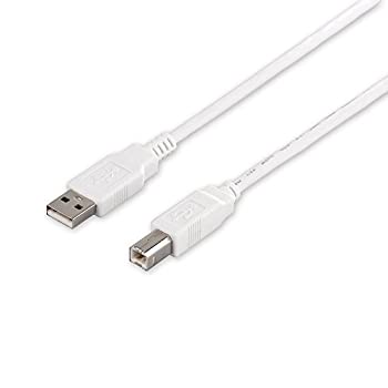 【中古】(未使用品) iBUFFALO USB2.0ケーブル3.0m ホワイト BSUAB230WH