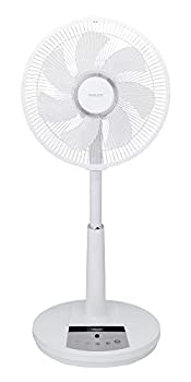 【中古】 山善 扇風機 30cm リビング扇 マイコンスイッチ 7枚羽根 風量4段階調節 静音モード DCモーター タイマー機能 リモコン付き ホワイト YLX-RD3