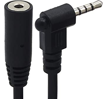 【中古】 オーディオファン 2.5mm 4極 ミニミニプラグ 延長ケーブル L字 ブラック 1m 【中古】 オーディオファン 2.5mm 4極 ミニミニプラグ 延長ケーブル L字 ブラック 1m