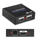 【中古】 HDMI 分配器 4K 1入力2出力 1 x 2 HDMIスプリッター フルHD 4K & 3D Xbox PS4 3 Roku Blu-rayプレーヤー Fire TV用 (高速HDMIケーブル付属)