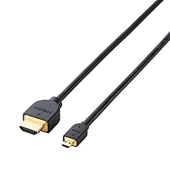 【中古】 エレコム HDMI - micro HDMI ケーブル 0.7m 4K×2K対応 ブラック DH-HD14EU07BK