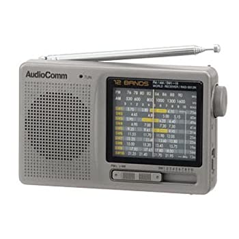 【中古】 AudioComm 12バンド 株・競馬ハンディたんぱラジオオーディオコム RAD-S512N (07-7956)