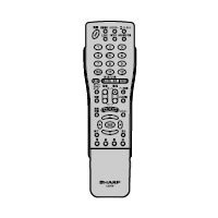 【中古】 SHARP シャープ 液晶テレビ用リモコン RRMCGB046WJN6 (0126380058)