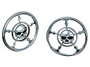 【中古】 Kuryakyn (クリアキン) Zombie (ゾンビ) スピーカーグリル 2個セット FLHT エレクトラグライド (96-13) FLHTC エ...
