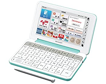 【中古】 SHARP シャープ カラ—電子辞書 Brain 中学生モデル グリーン系 PW-SJ4-G