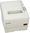 【中古】 SEIKO EPSON セイコーエプソン サーマルレシートプリンター 58mm クールホワイト シリアルIF 電源 IFケーブル別売 TM885US0...
