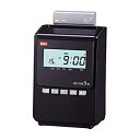 【中古】 マックス タイムレコーダー 1日4回印字 簡易月間集計機能付き 電波時計 ER-110S5W黒