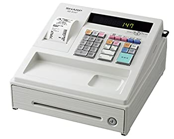 【中古】 SHARP シャープ 電子レジスタ 8部門 ホワイト系 XE-A147-W