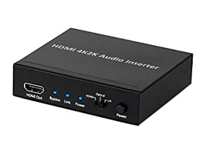 Monoprice BlackbirdTM 4Kシリーズ HDMIオーディオインサーター 2.3 x 7 x 9.5 113347安売り