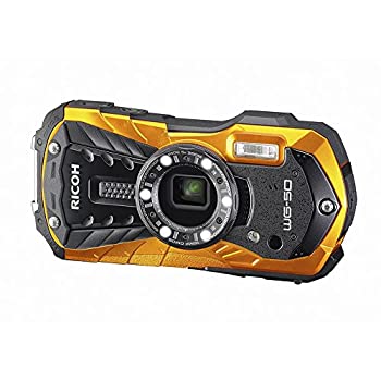 【中古】 RICOH リコー 防水デジタルカメラ RICOH リコー WG-50 オレンジ 防水14m耐ショック1.6m耐寒-10度 RICOH リコー WG-50 OR 04581