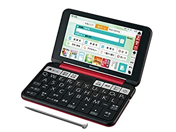 【中古】 SHARP シャープ カラー電子辞書 Brain 高校生モデル レッド系 2019年春モデル PW-SH6-R