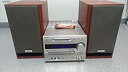 【中古】 ONKYO オンキョー ONKYO オンキョー FRシリーズ CD MDチューナーアンプシステム 濃い木目スピーカー色モデル X-N7TX (D)