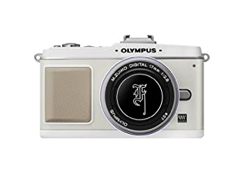 【中古】 OLYMPUS オリンパス マイクロ一眼 PEN E-P2 プレミアムキット ホワイト E-P2プレミアムキット-WHT