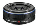 【中古】 OLYMPUS オリンパス パンケーキレンズ M.ZUIKO DIGITAL 17mm F2.8 ブラック