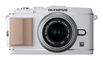 【中古】 OLYMPUS オリンパス ミラーレス一眼 PEN E-P3 レンズキット ホワイト E-P3 LKIT WHT