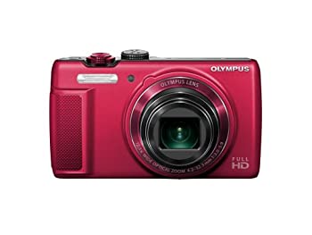 【中古】(未使用品) OLYMPUS オリンパス デジタルカメラ SH-21 レッド 1600万画素 CMOS 光学12.5倍ズーム 広角24mm タッチパネル フルHD動画 SH-21 RED