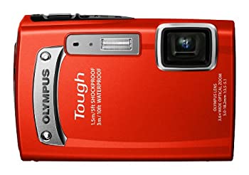 【中古】 OLYMPUS オリンパス デジタルカメラ TG-320 1400万画素 3m防水 1.5m耐落下衝撃 レッド TG-320 RED