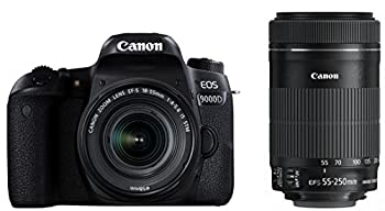 【中古】 Canon キャノン デジタル一眼レフカメラ EOS 9000D ダブルズームキット EF-S18-55mm EF-S55-250mm 付属 EOS9000D-WKIT