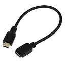 【中古】 Turnwin HDMI 延長ケーブル ファイヤーTVスティックに対応 金メッキ 30CM (タイプAオス - タイプAメス) ブラック(2)