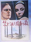 【中古】 1967年映画パンフレット 禁じられた情事の森 ジョン・ヒューストン監督 マーロン・ブランド エリザベス・テイラー