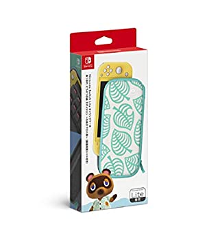 [중고] [닌텐도 순정품]Nintendo Switch Lite 운반 케이스 얽힌 도부츠의 숲 에디션 ~ 타누키 알로하 무늬 ~ 화면 보호 시트 포함