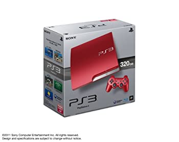 【中古】 PlayStation 3 (320GB) スカーレット レッド (CECH-3000BSR)