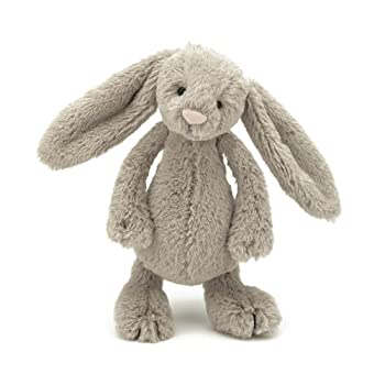 【中古】 Jellycat (ジェリーキャット) バシュフル バニー S ぬいぐるみ ウサギ 座高15cm ベージュ