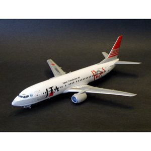 【中古】 1/144 プラモデル B737-400 JTAパパス サイ&カジキ