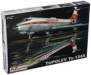 【中古】 AZモデル 1/144 ツポレフ Tu-134A インターフルーク プラモデル AZM14406