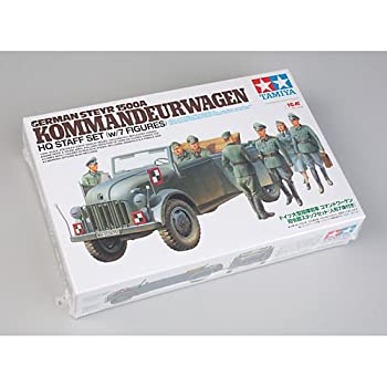 【中古】 タミヤ スケール限定シリーズ 1/35 ドイツ 大型指揮官車 コマンドワーゲン 司令部スタッフセット 25149